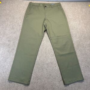 Mizzen + Main Baron Chino Pants Men's 30 Athletic Green Hemmed to 28" Inseam